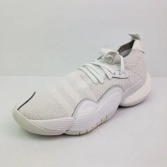 Adidas Trae Young 2.0 Mens Size 11 Triple White Basketball Sneaker Shoes H03844